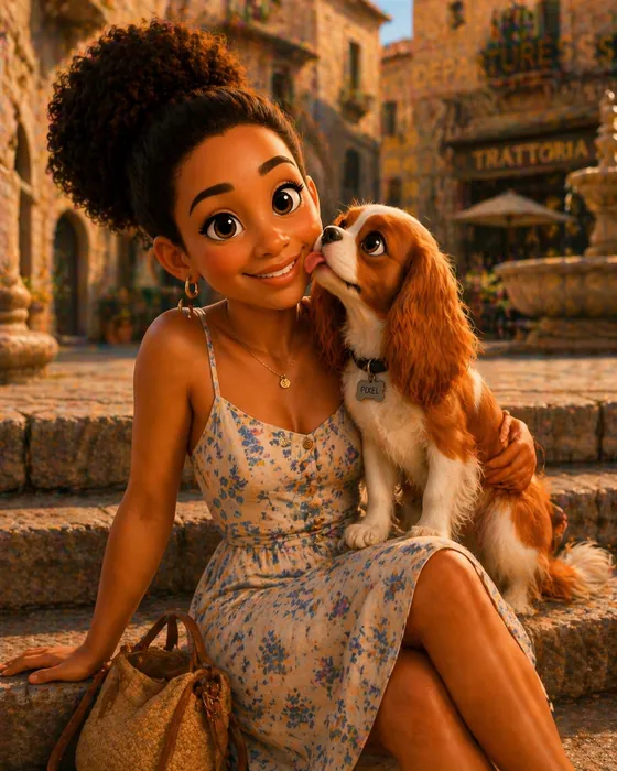 Aïsha and Pixel — another moment